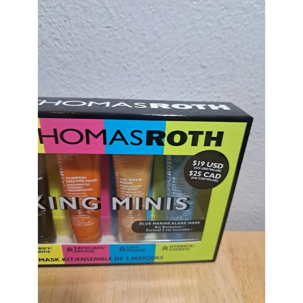 BRAND NEW Peter Thomas Roth Masking Minis 5-piece Mask Kit